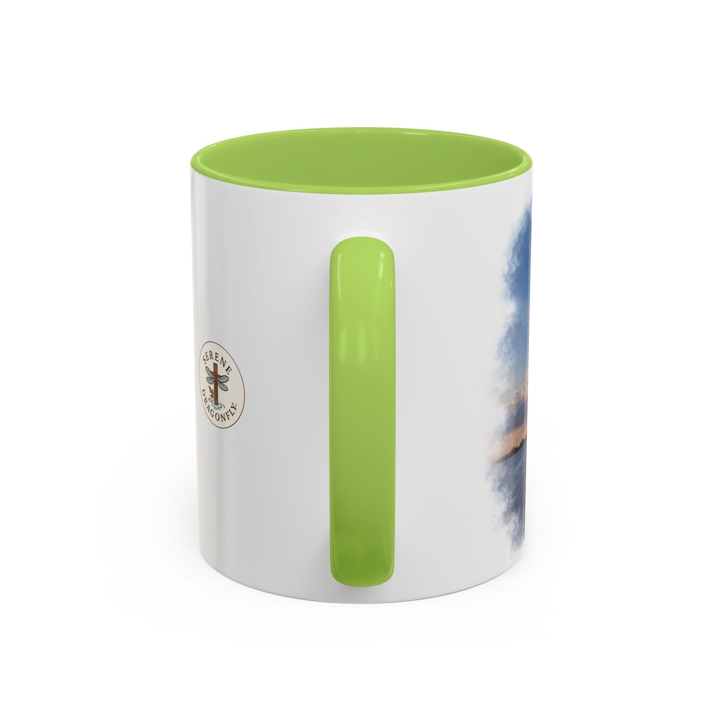 Sunset Lake Accent Mug – Serene Dragonfly Scenic Coffee Cup (11/15 oz)