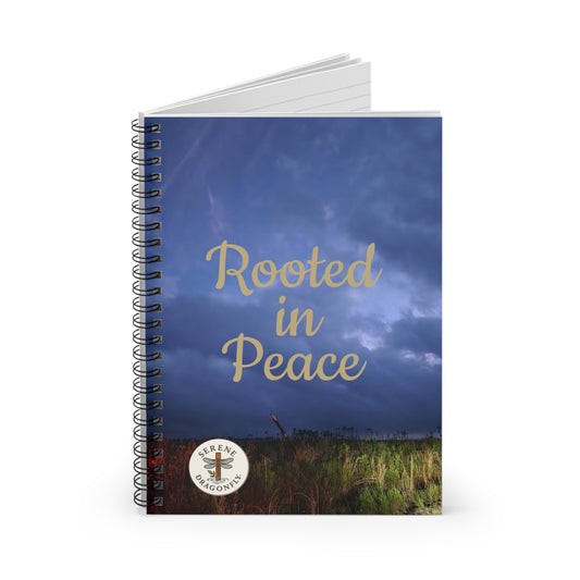 Rooted in Peace Spiral Notebook — Inspirational Ruled Journal