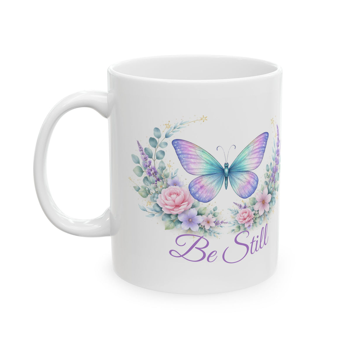 Be Still & Know Butterfly Mug (11oz/15oz)
