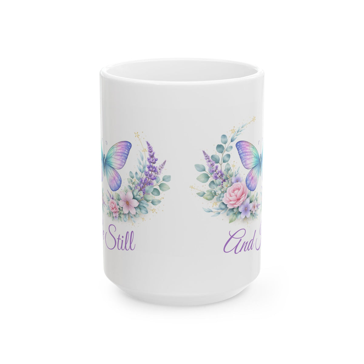 Be Still & Know Butterfly Mug (11oz/15oz)