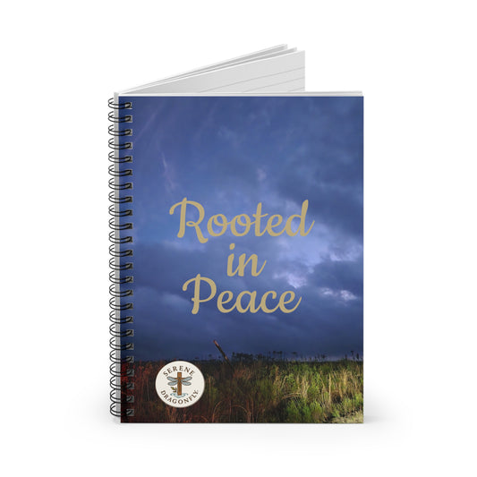 Rooted in Peace Spiral Notebook — Inspirational Ruled Journal