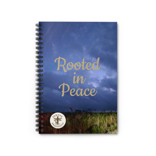 Rooted in Peace Spiral Notebook — Inspirational Ruled Journal