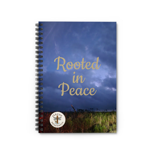 Rooted in Peace Spiral Notebook — Inspirational Ruled Journal